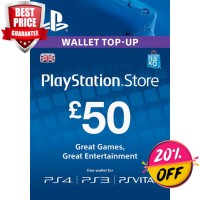 PLAYSTATION NETWORK (PSN) CARD - £50 (UK)