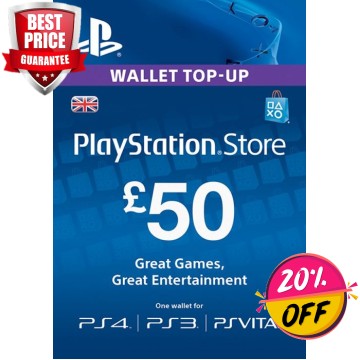 PLAYSTATION NETWORK (PSN) CARD - £50 (UK)
