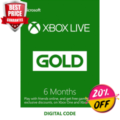 6 MONTH XBOX LIVE GOLD MEMBERSHIP (XBOX ONE/360)
