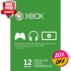 12 MONTH XBOX LIVE GOLD MEMBERSHIP (XBOX ONE/360)