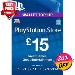 PLAYSTATION NETWORK CARD - £15 (PS VITA/PS3/PS4)