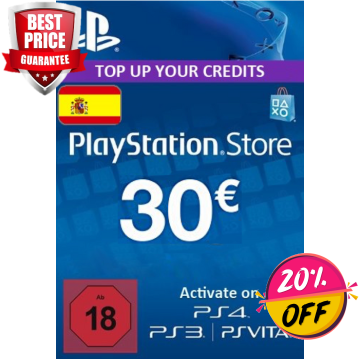 PLAYSTATION NETWORK (PSN) CARD - 30 EUR (SPAIN)