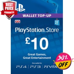 PLAYSTATION NETWORK CARD - £10 (PS VITA/PS3/PS4)