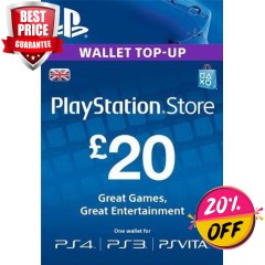 PLAYSTATION NETWORK CARD - £20 (PS VITA/PS3/PS4)