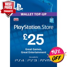 PLAYSTATION NETWORK CARD - £25 (PS VITA/PS3/PS4)