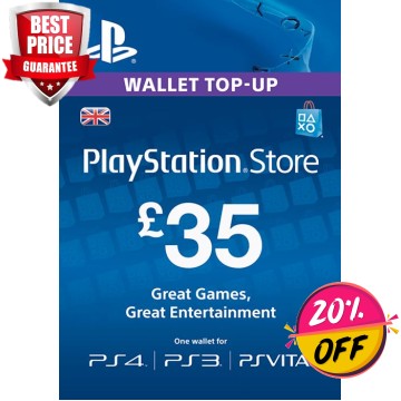 PLAYSTATION NETWORK CARD - £35 (PS VITA/PS3/PS4)