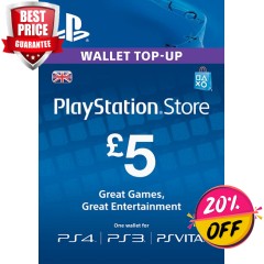 PLAYSTATION NETWORK CARD - £5 (PS VITA/PS3/PS4)