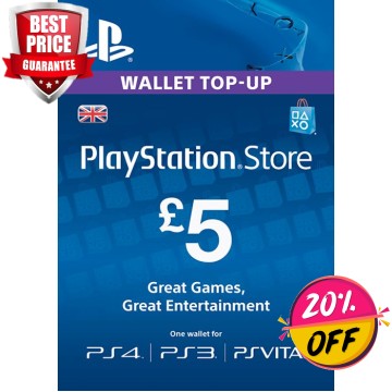 PLAYSTATION NETWORK CARD - £5 (PS VITA/PS3/PS4)