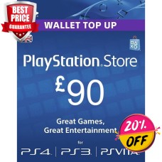 PLAYSTATION NETWORK (PSN) CARD - £90 (UK)