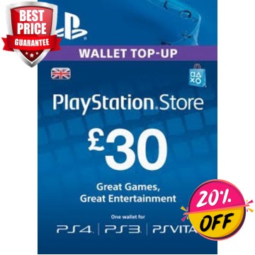 PLAYSTATION NETWORK (PSN) CARD - 30 GBP