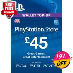 PLAYSTATION NETWORK (PSN) CARD - 45 GBP