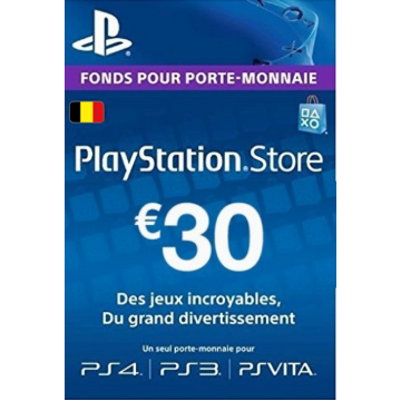 PLAYSTATION NETWORK (PSN) CARD - 30 EUR (BELGIUM)