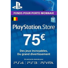 PLAYSTATION NETWORK (PSN) CARD - 75 EUR (BELGIUM)